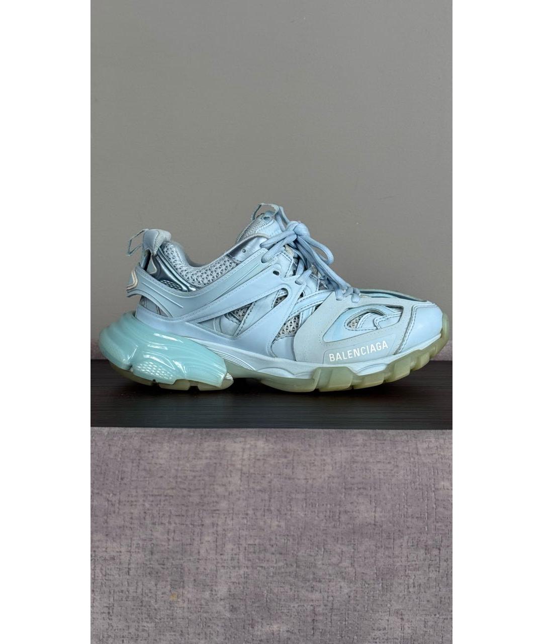 BALENCIAGA Голубые кроссовки, фото 7