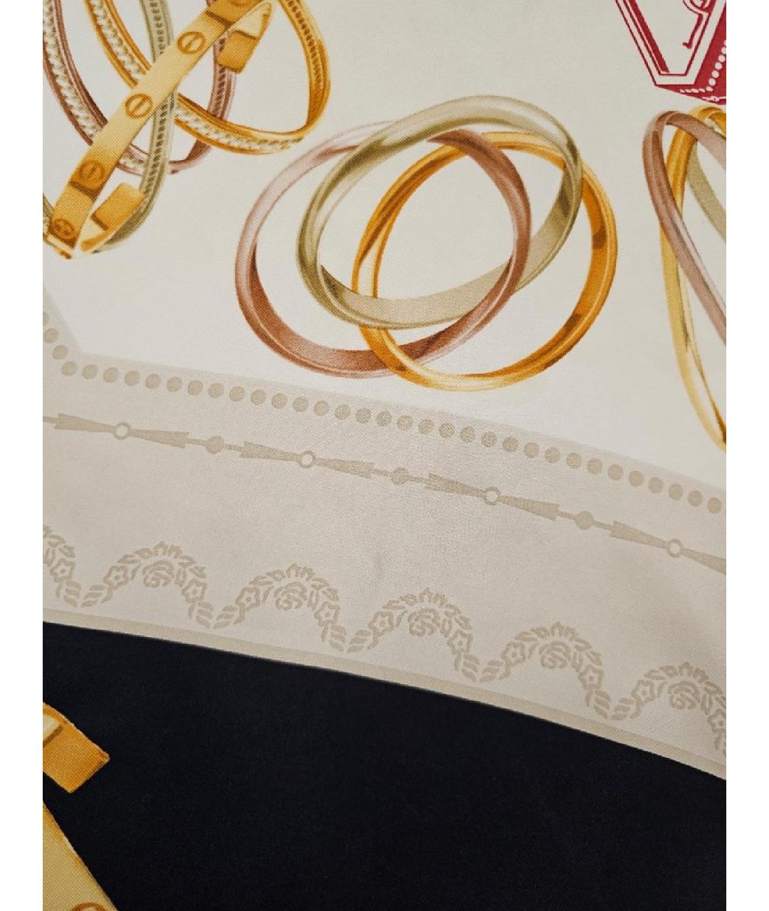 CARTIER Мульти шелковый шарф, фото 2