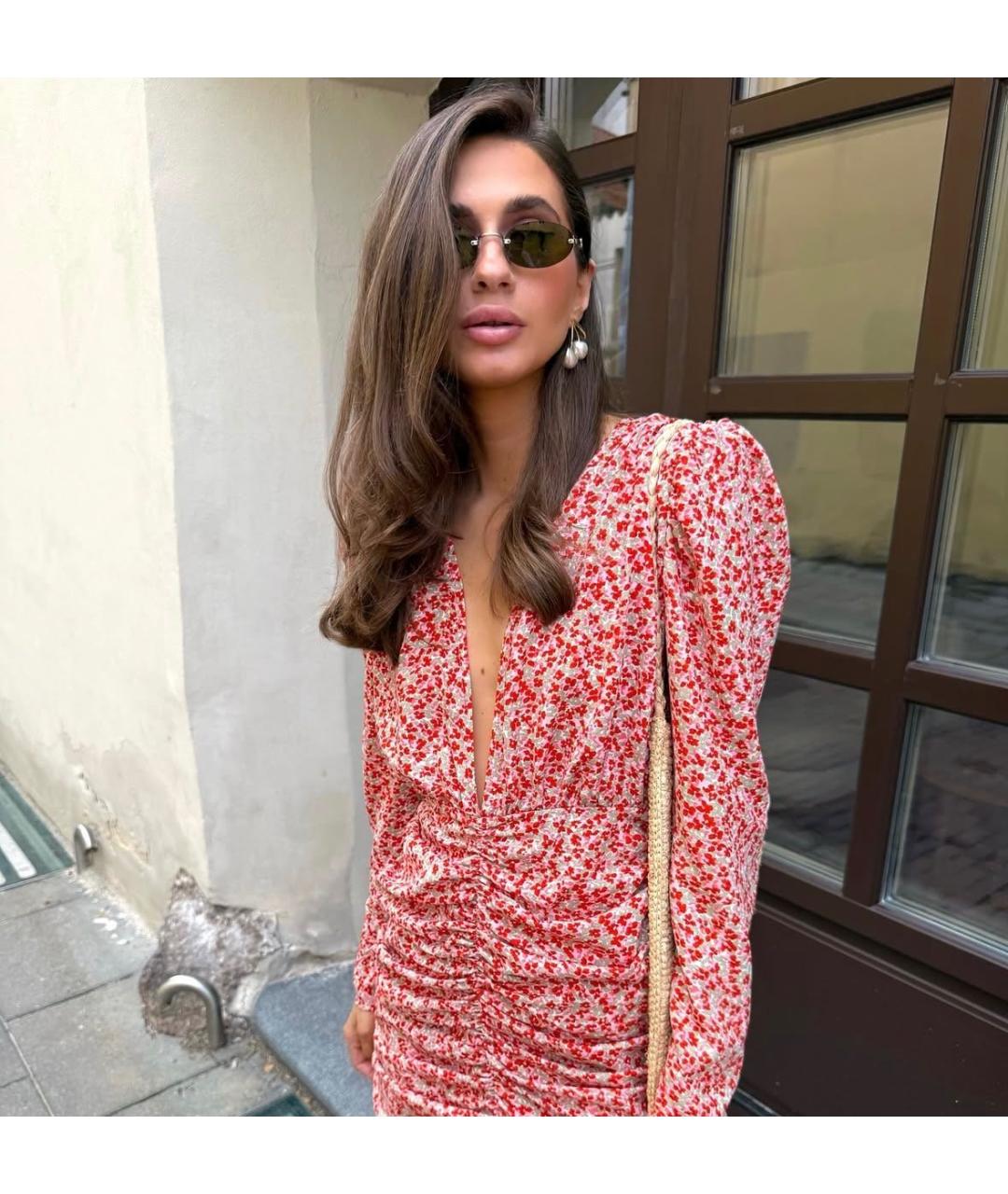 MIU MIU Коричневые металлические солнцезащитные очки, фото 6