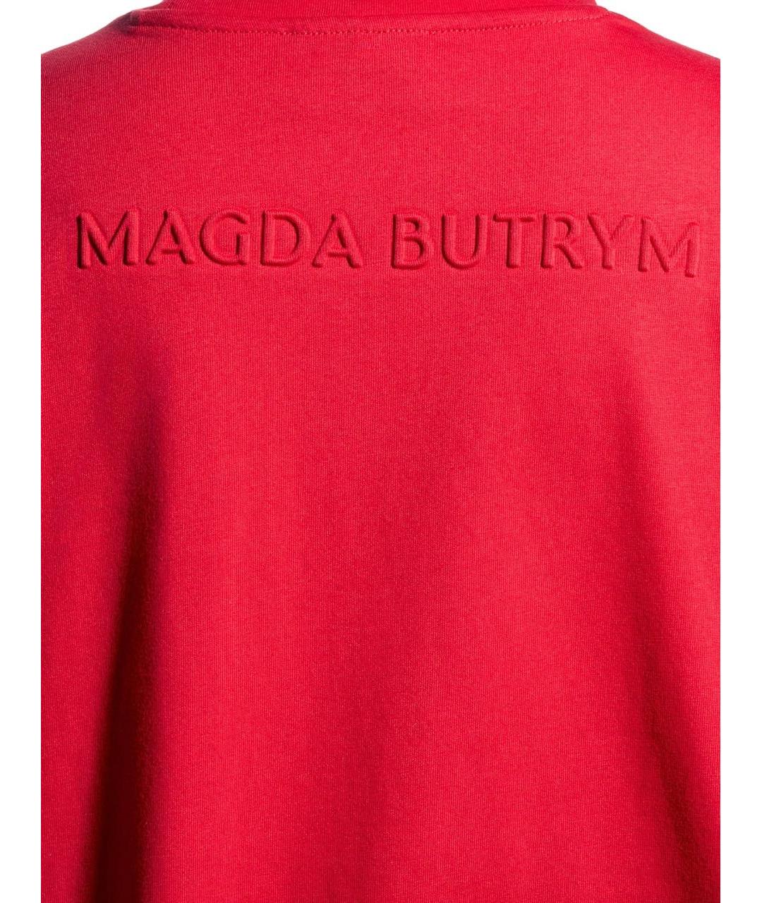 MAGDA BUTRYM Красная хлопковая футболка, фото 2
