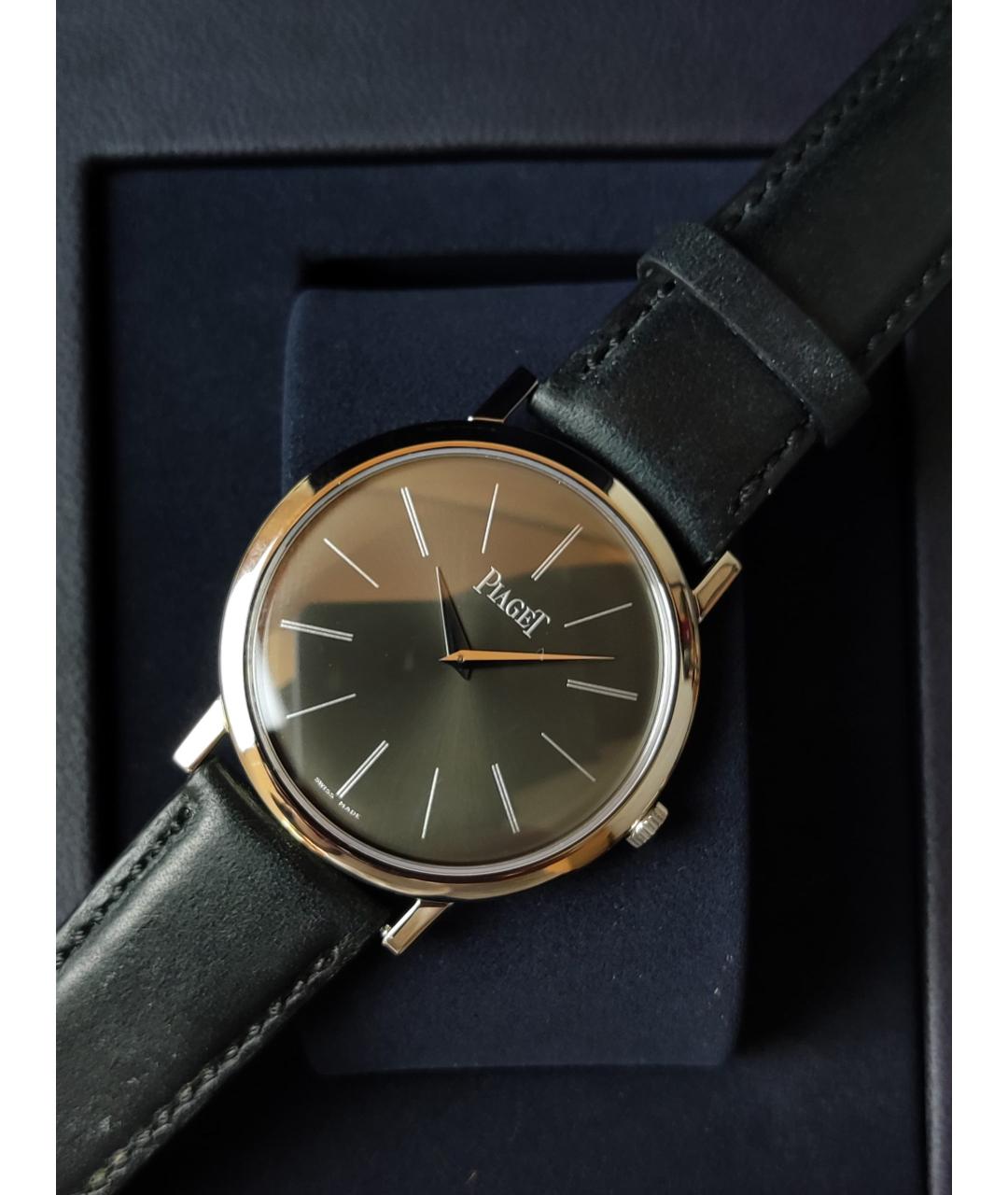 PIAGET Черные часы из белого золота, фото 5