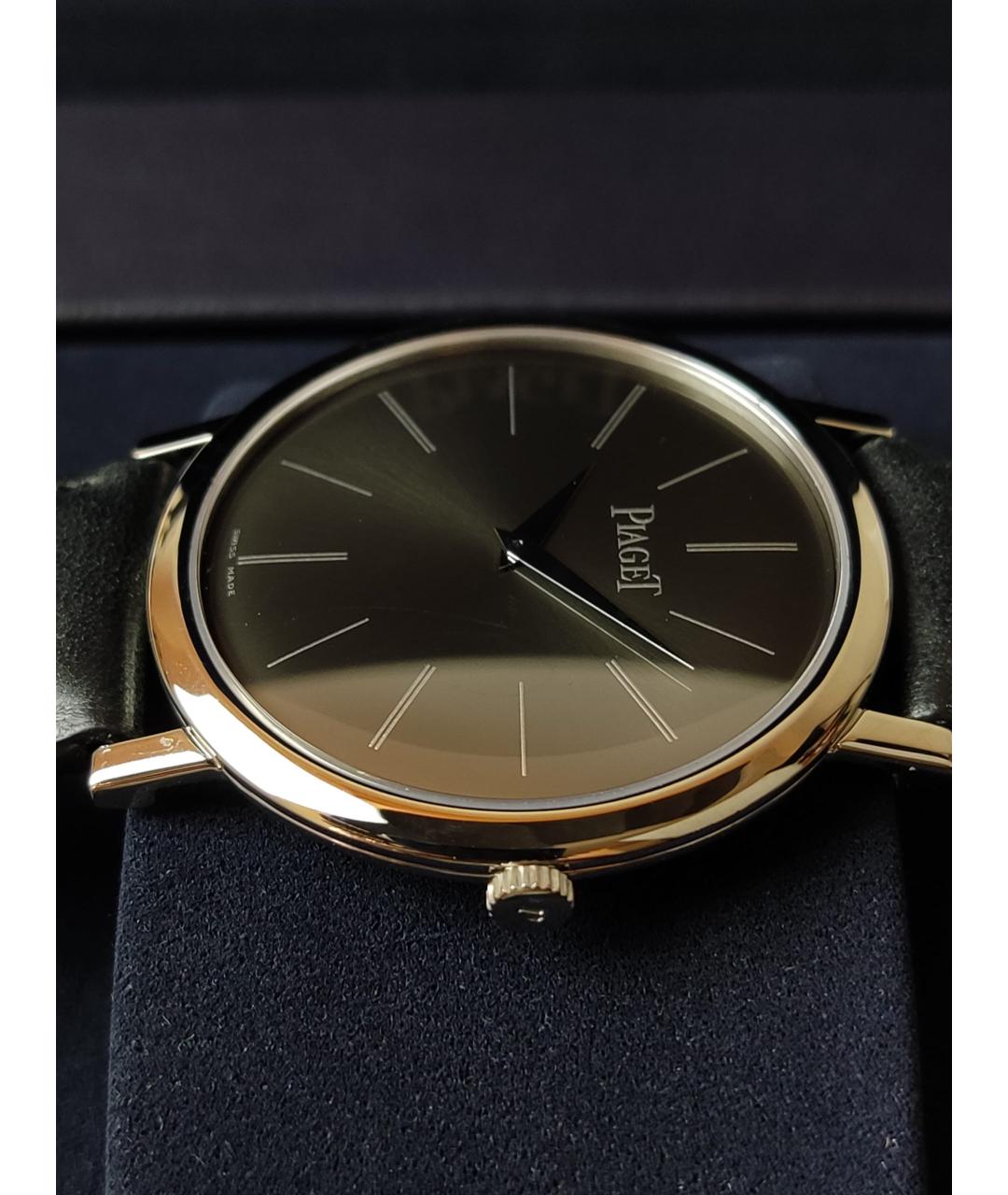 PIAGET Черные часы из белого золота, фото 6