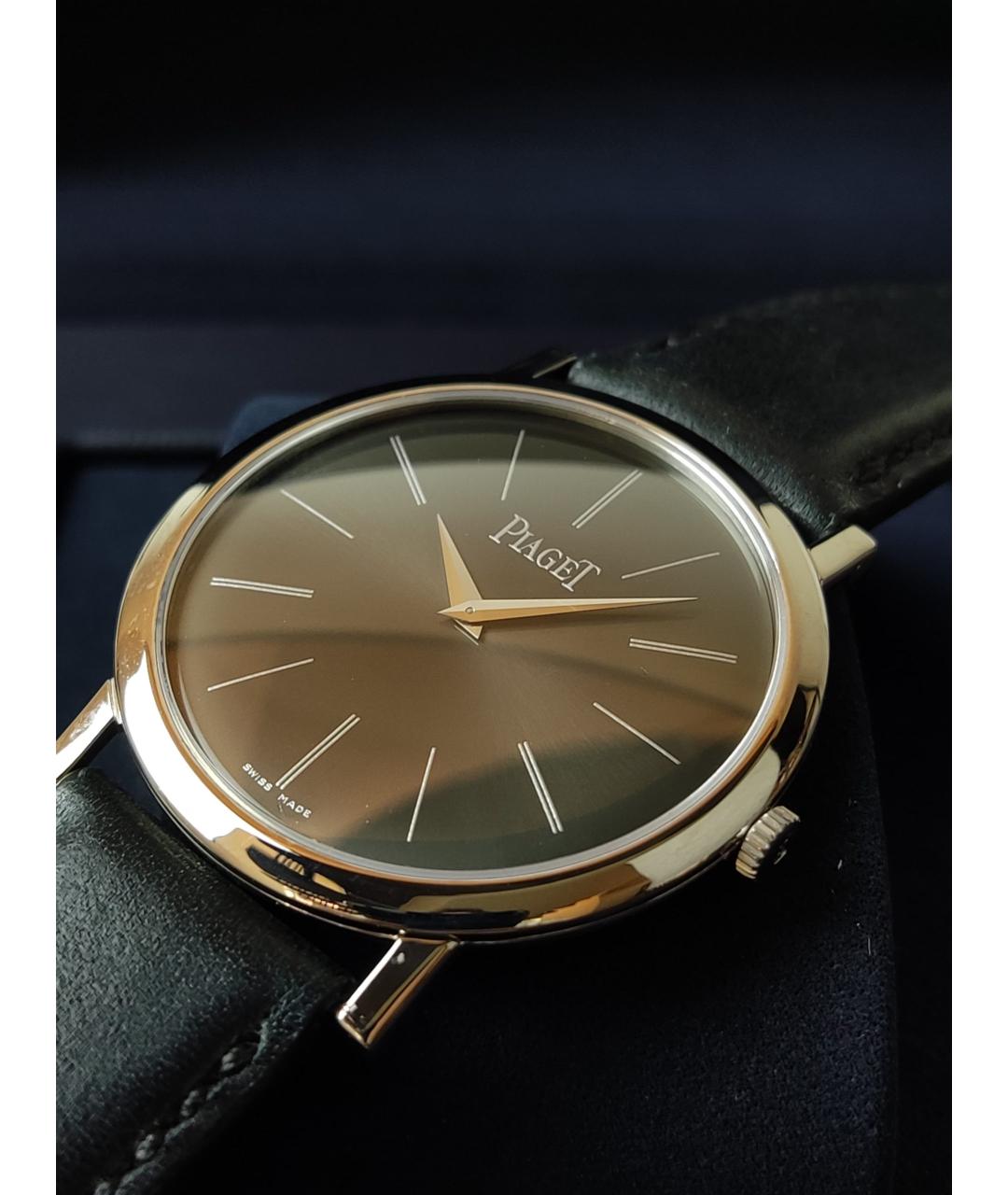 PIAGET Черные часы из белого золота, фото 3