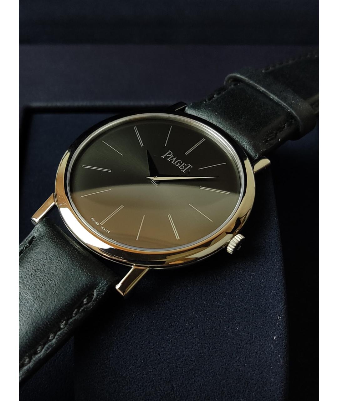 PIAGET Черные часы из белого золота, фото 2
