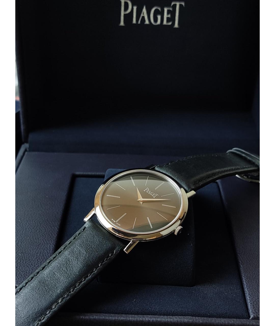 PIAGET Черные часы из белого золота, фото 4