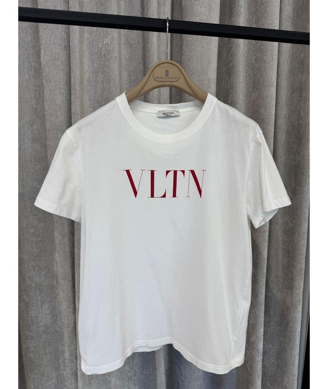 VALENTINO Белая хлопковая футболка, фото 5