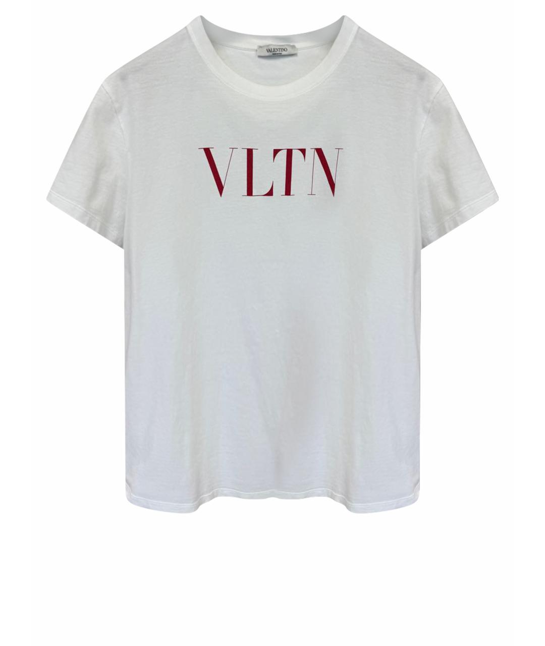 VALENTINO Белая хлопковая футболка, фото 1