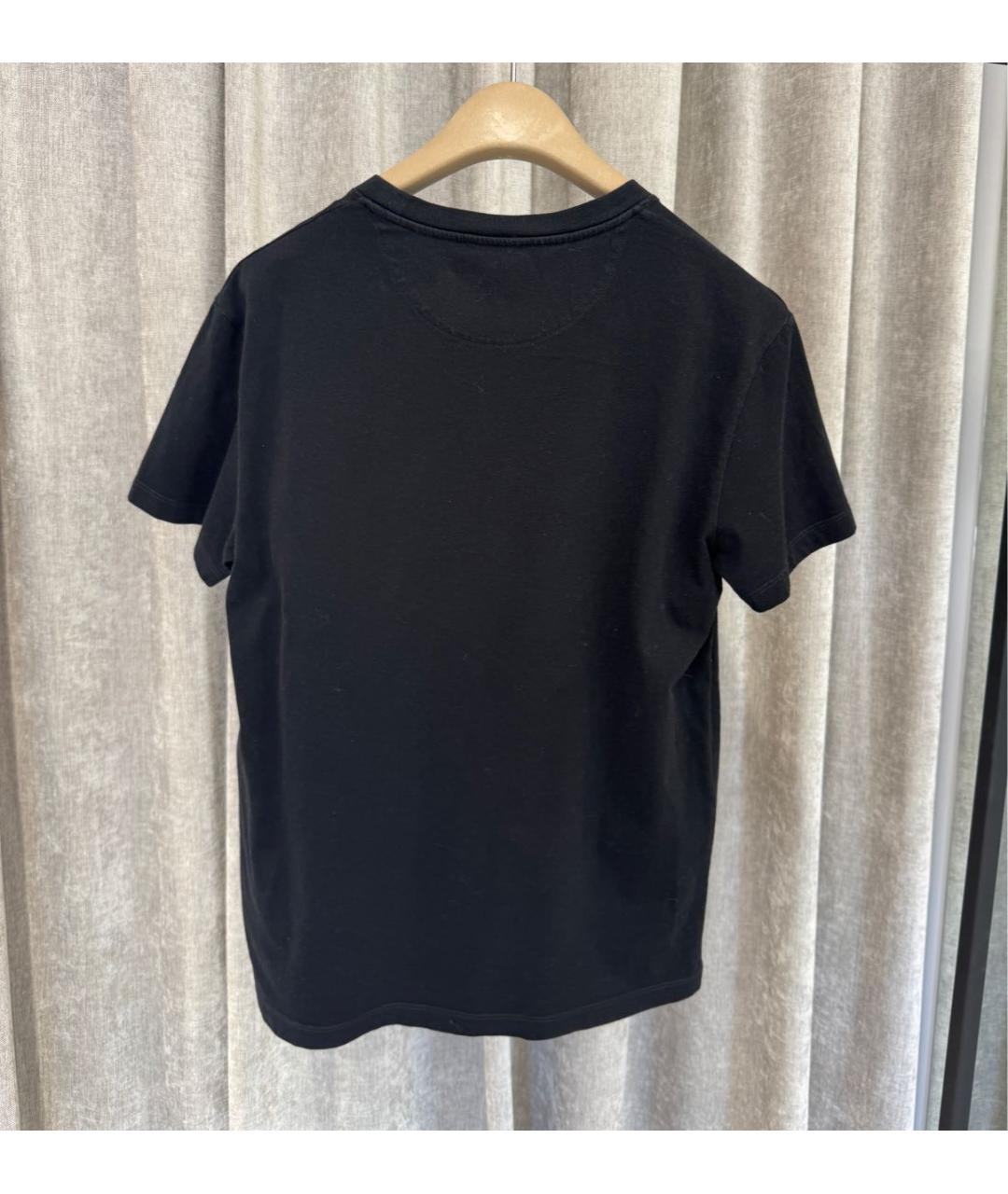 VALENTINO Черная хлопковая футболка, фото 2