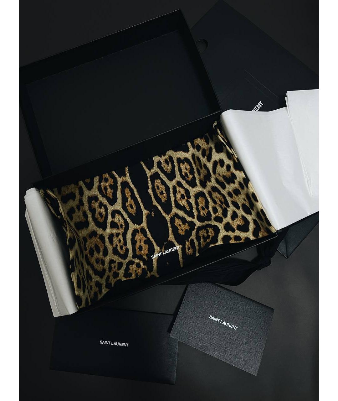 SAINT LAURENT Коричневая деним сумка тоут, фото 3