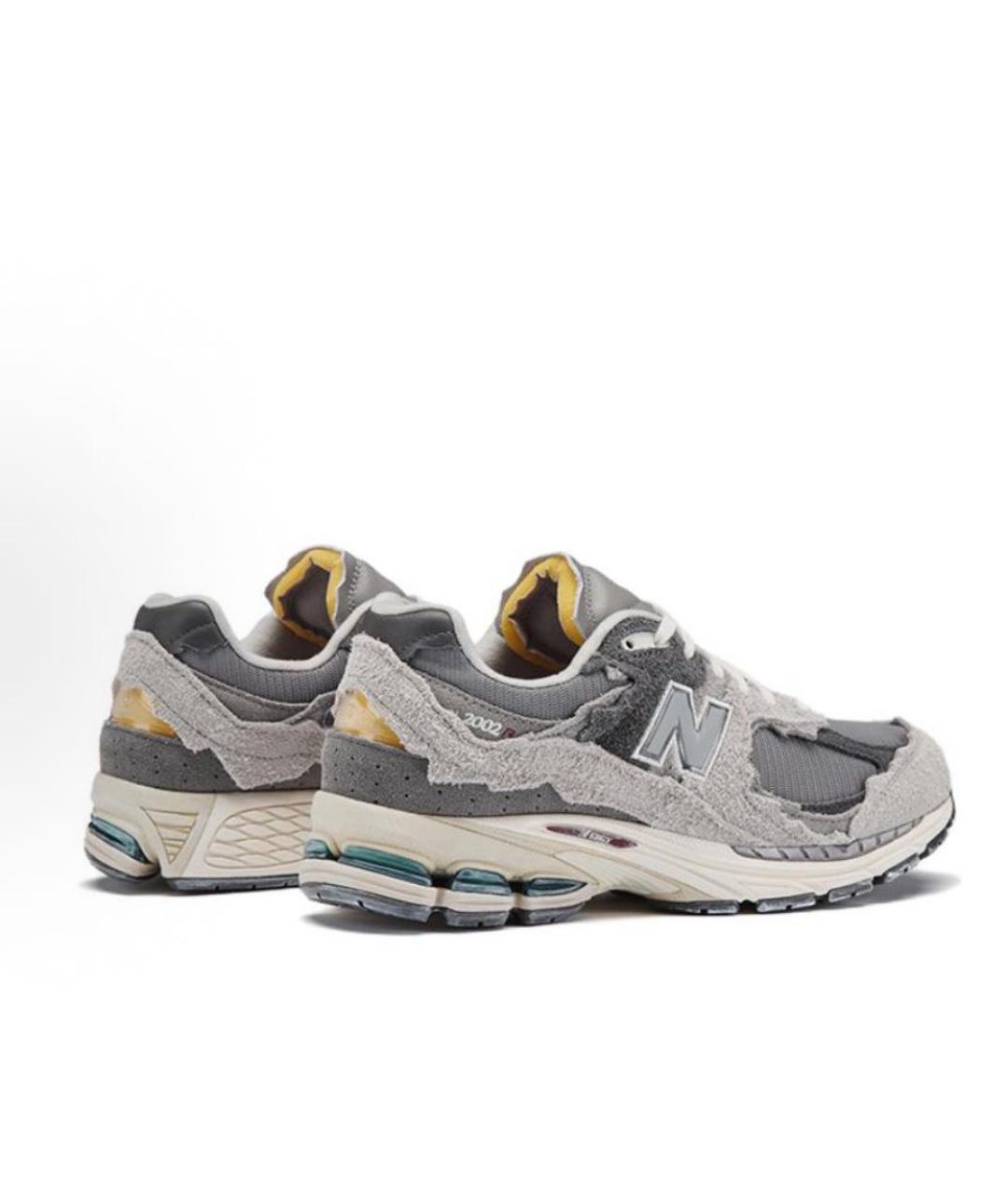NEW BALANCE Серые замшевые низкие кроссовки / кеды, фото 2