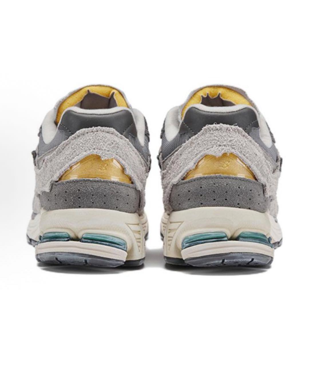 NEW BALANCE Серые замшевые низкие кроссовки / кеды, фото 4