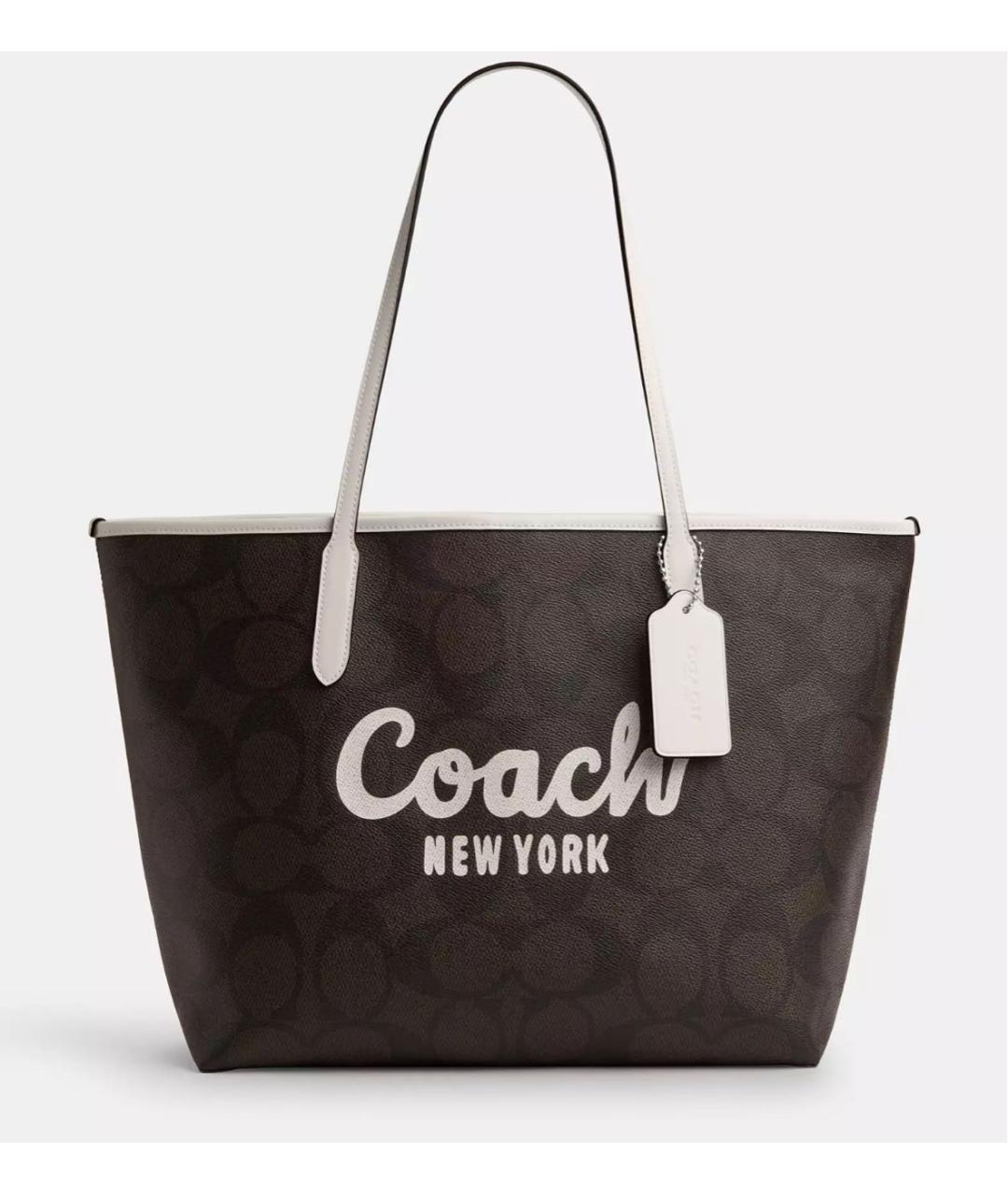 COACH Коричневая сумка тоут, фото 9