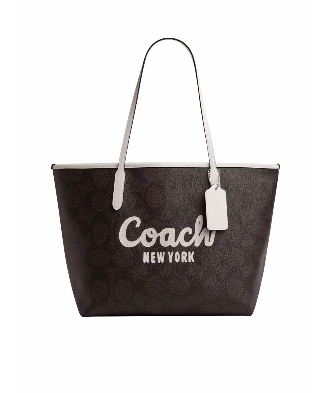 COACH Коричневая сумка тоут, фото 1