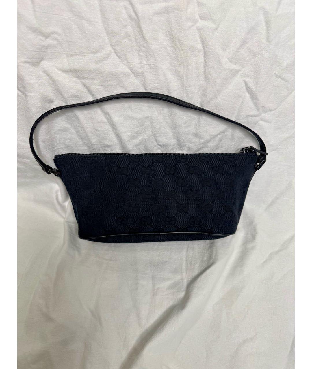 GUCCI Темно-синяя сумка с короткими ручками, фото 6
