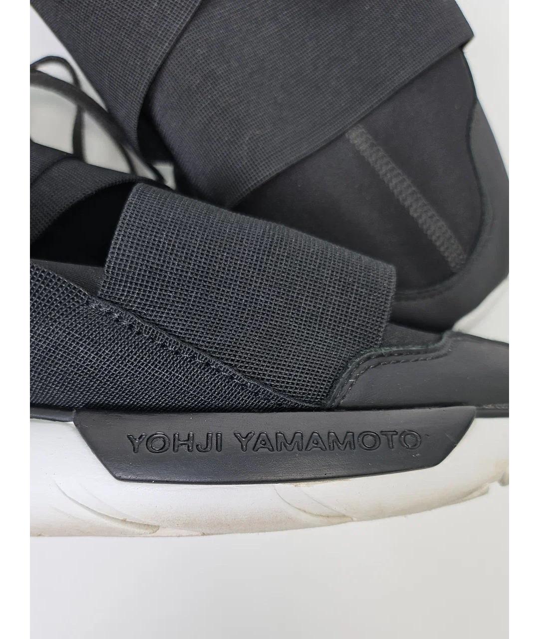 Y-3 Черные текстильные низкие кроссовки / кеды, фото 7