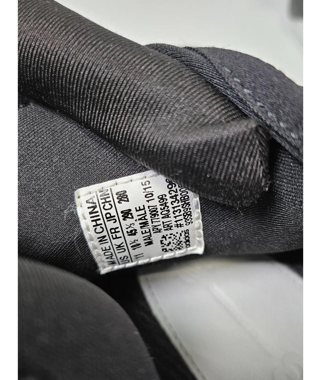 Y-3 Черные текстильные низкие кроссовки / кеды, фото 8