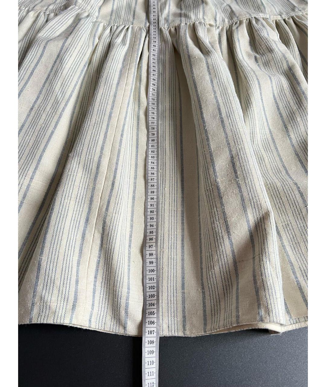 CHRISTIAN DIOR Бежевая хлопковая юбка макси, фото 8