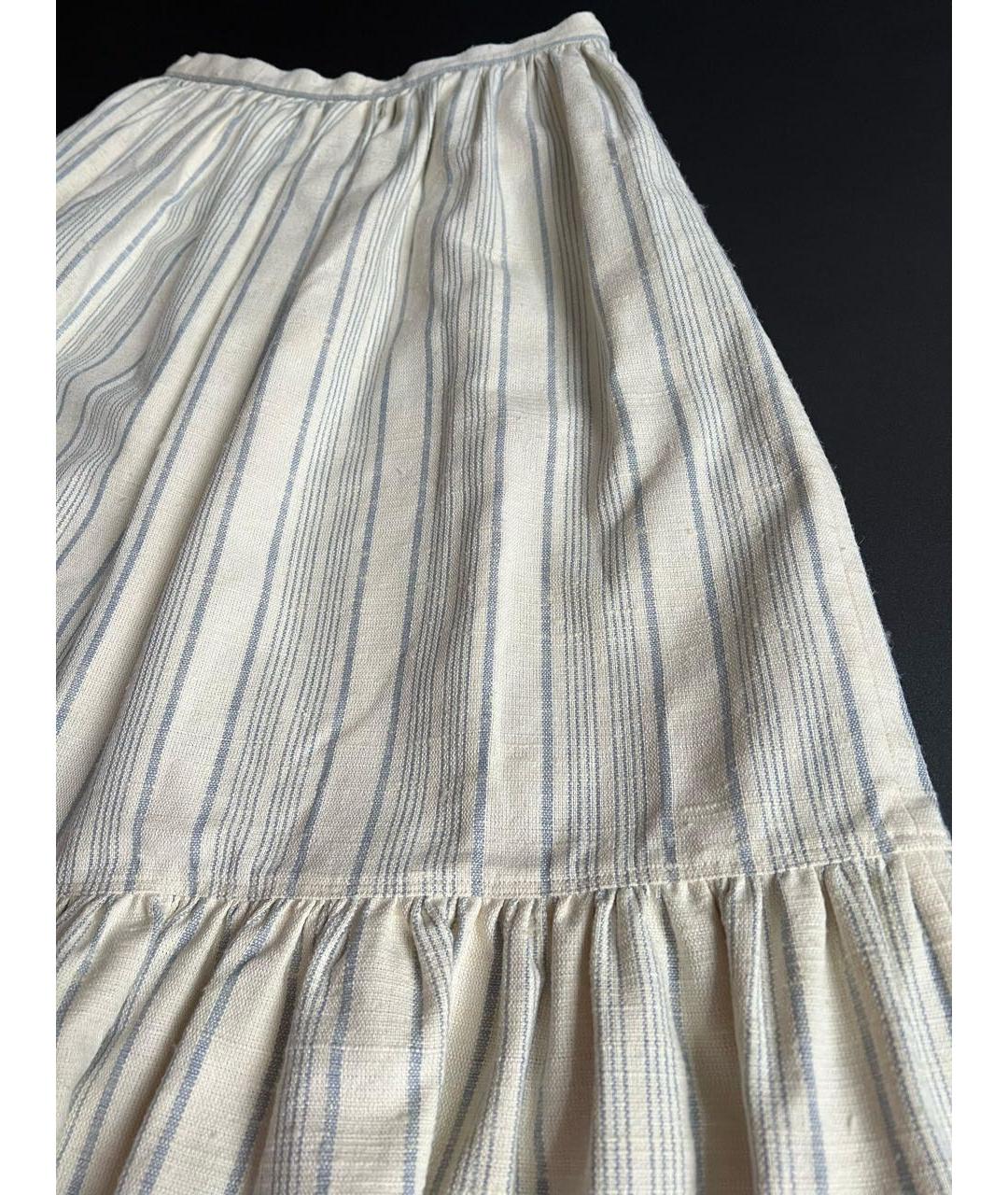 CHRISTIAN DIOR Бежевая хлопковая юбка макси, фото 4