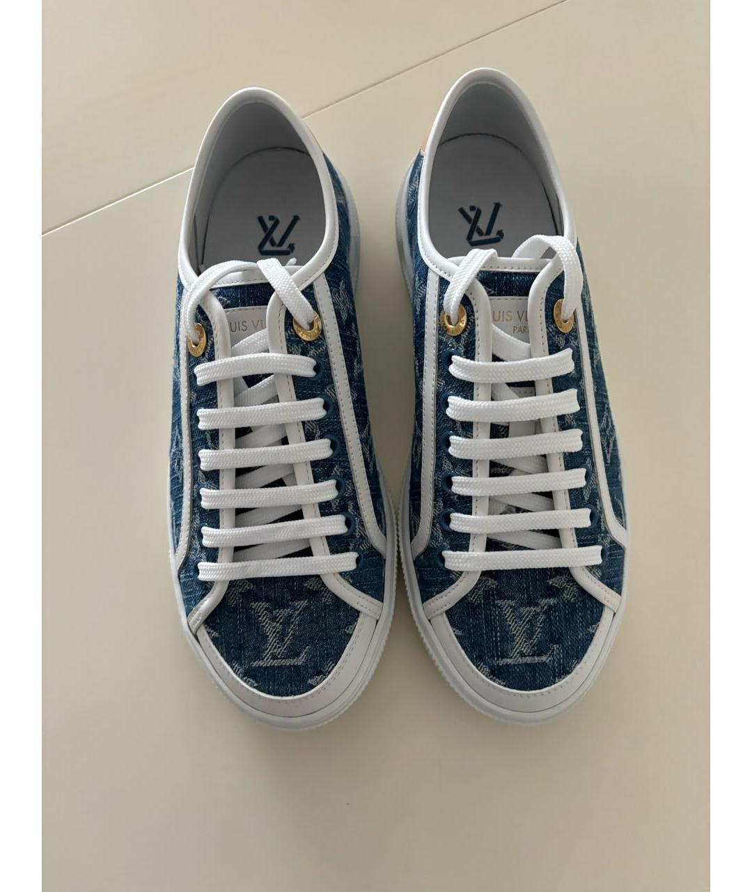 LOUIS VUITTON Синие кеды, фото 2