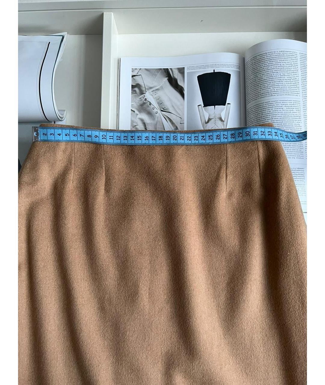 CHRISTIAN DIOR Коричневая юбка миди, фото 6