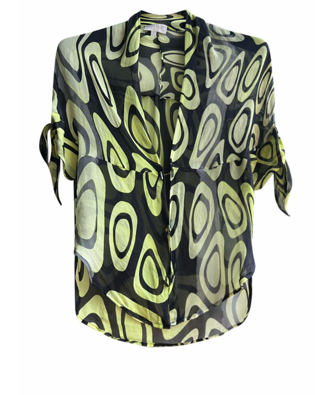 ROBERTO CAVALLI Мульти шелковая блузы, фото 1