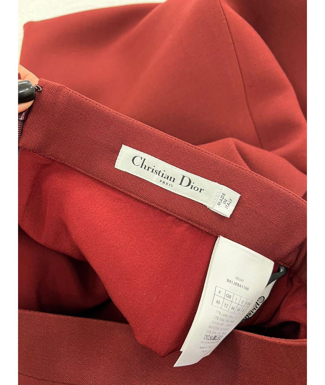 CHRISTIAN DIOR Шерстяная юбка миди, фото 3