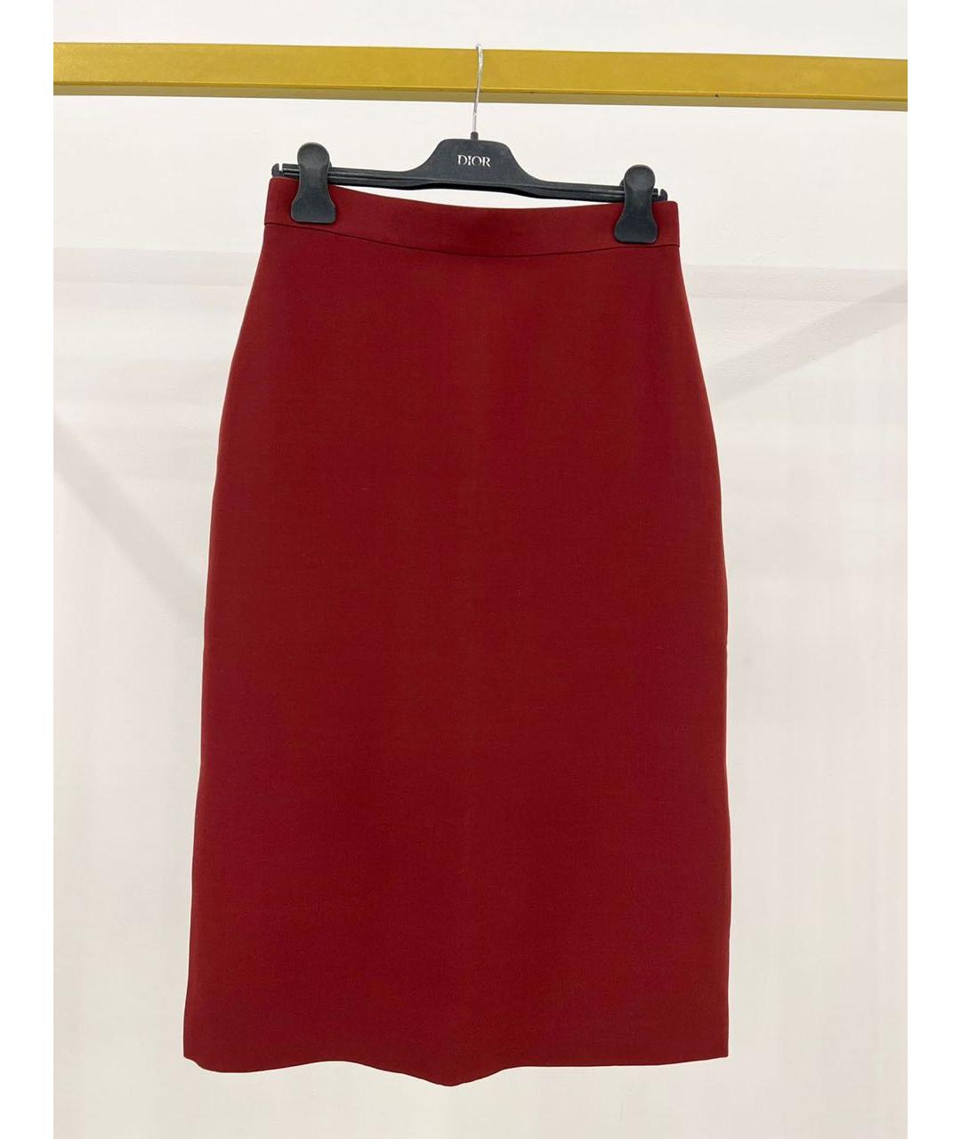 CHRISTIAN DIOR Шерстяная юбка миди, фото 8