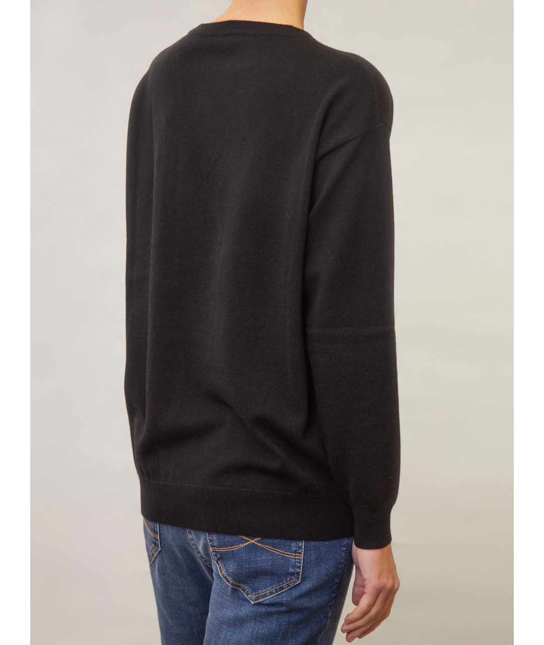 BRUNELLO CUCINELLI Черный хлопковый джемпер / свитер, фото 3