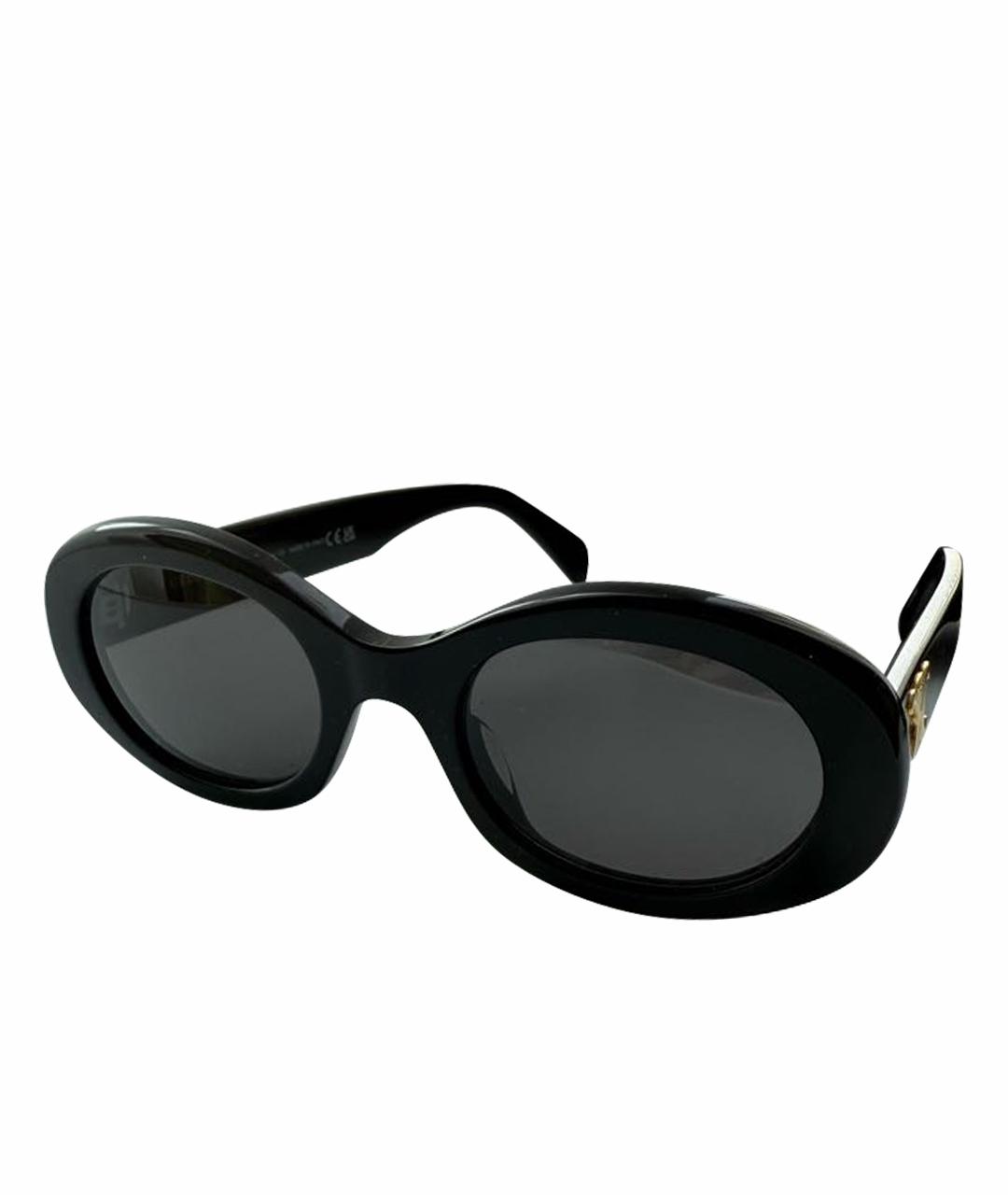 CELINE Черные пластиковые солнцезащитные очки, фото 1