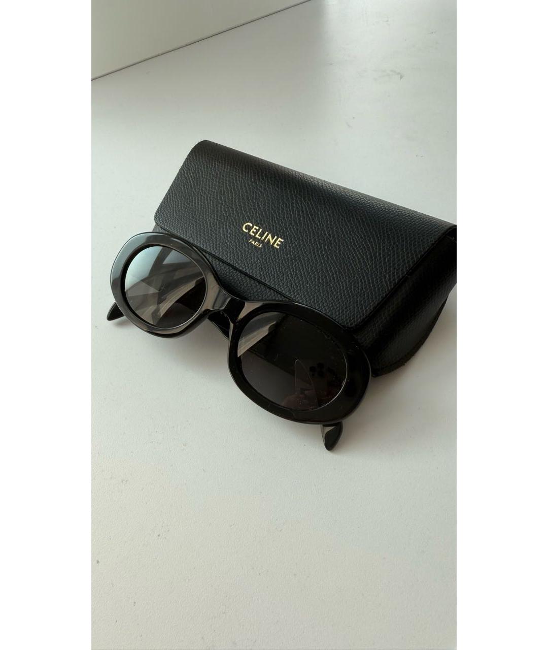 CELINE Черные пластиковые солнцезащитные очки, фото 4