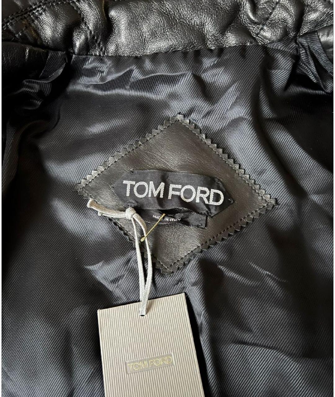 TOM FORD Черная полиамидовая куртка, фото 5