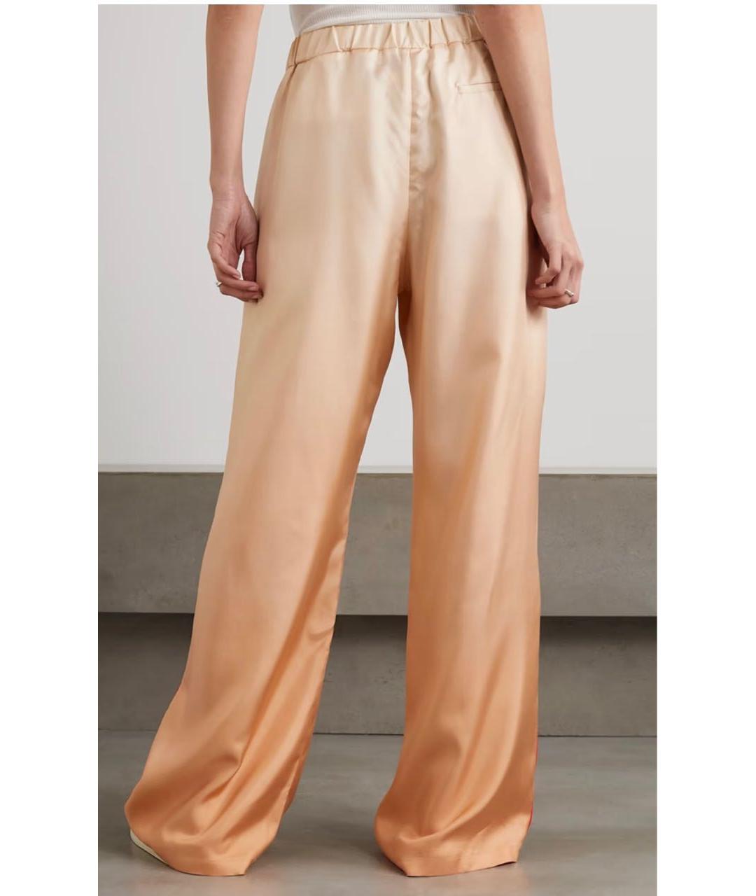 STELLA MCCARTNEY Оранжевое шелковые брюки широкие, фото 2
