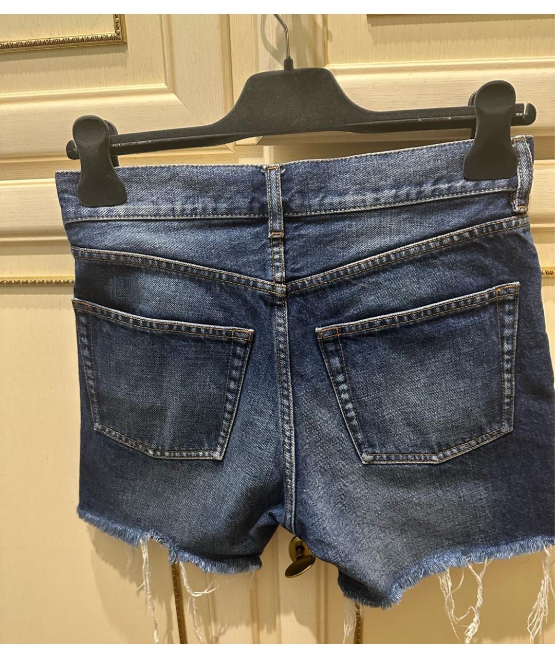 BALENCIAGA Синие хлопковые шорты, фото 2