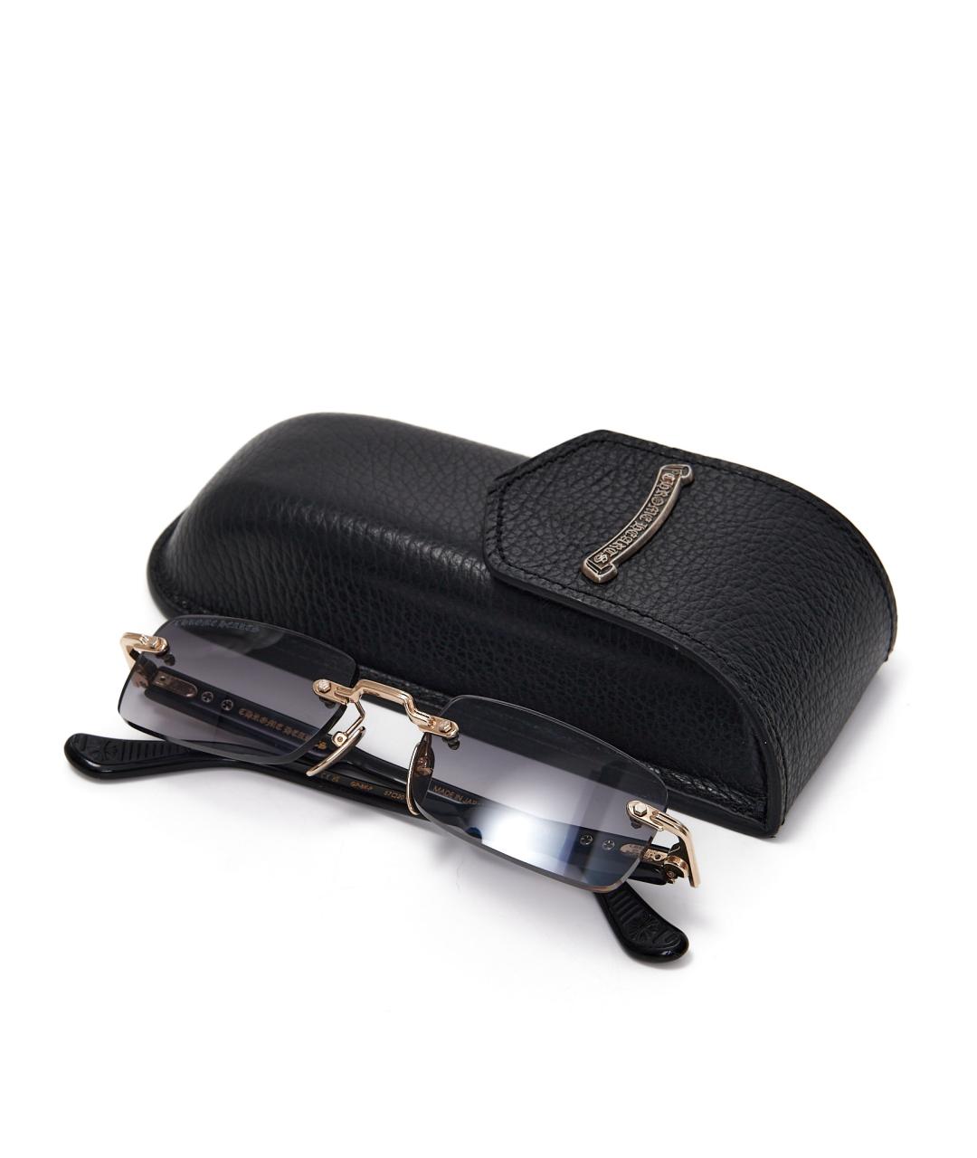 CHROME HEARTS Черные пластиковые солнцезащитные очки, фото 5