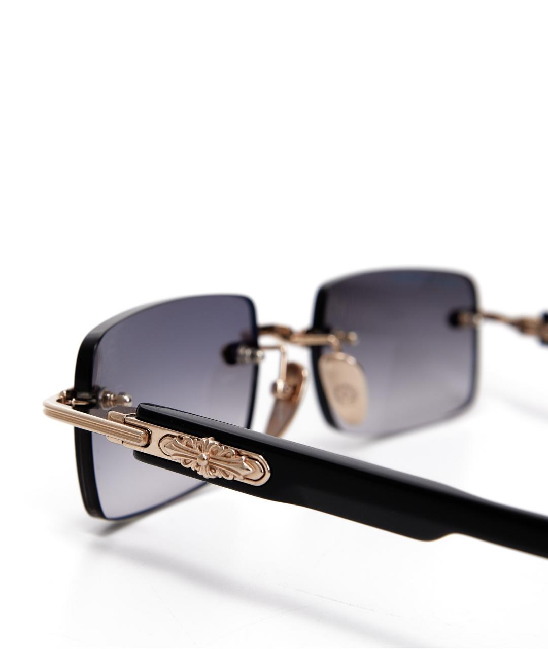 CHROME HEARTS Черные пластиковые солнцезащитные очки, фото 3