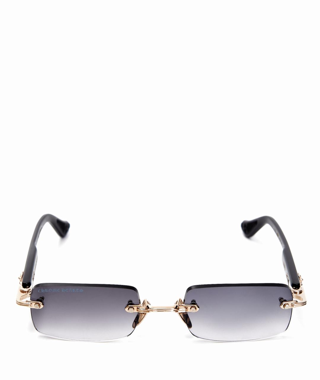 CHROME HEARTS Черные пластиковые солнцезащитные очки, фото 6