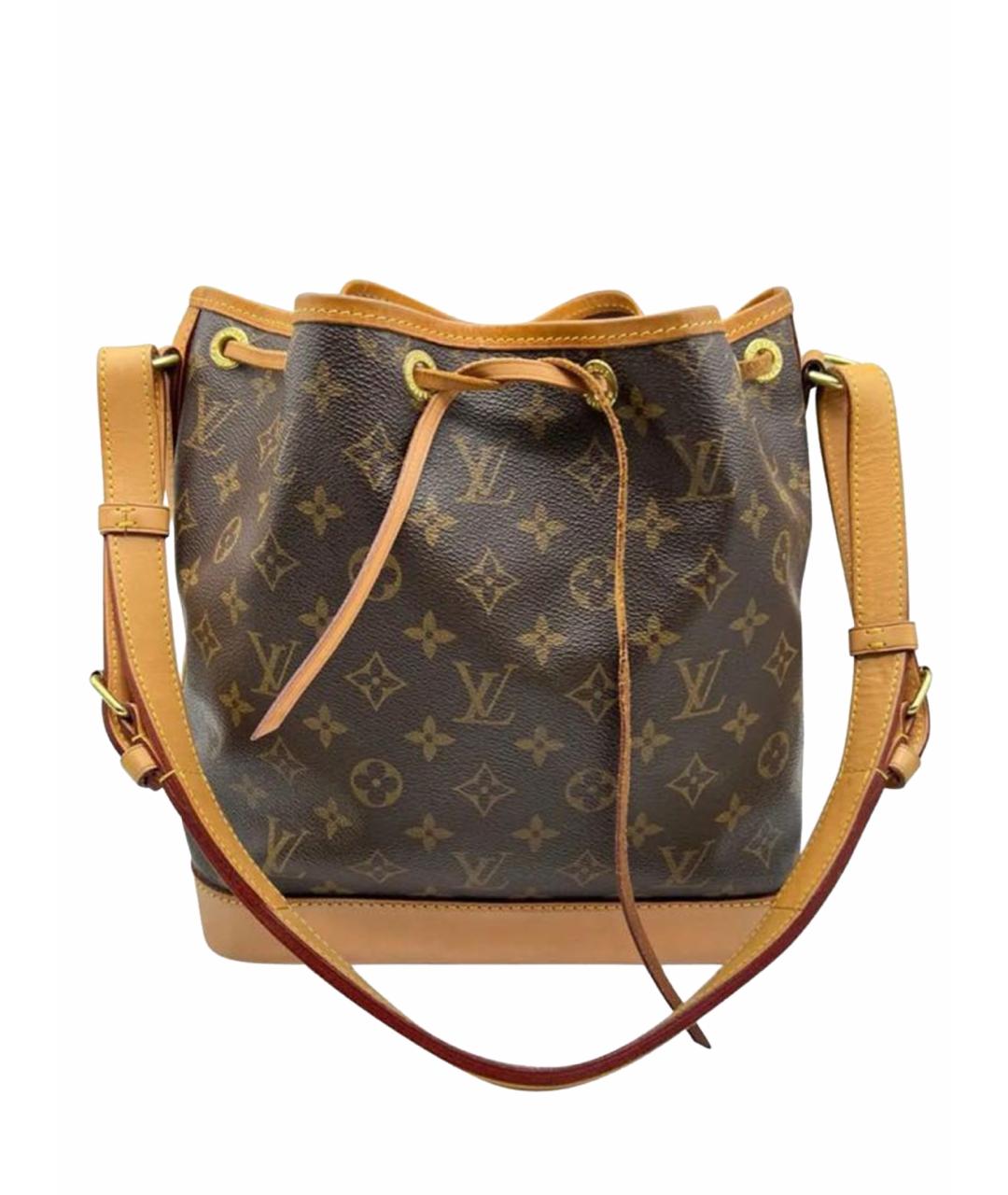 LOUIS VUITTON Коричневая кожаная сумка через плечо, фото 1