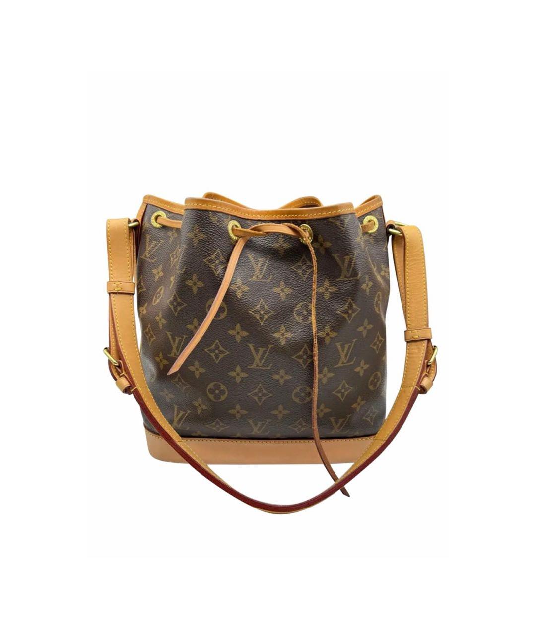 LOUIS VUITTON Коричневая кожаная сумка через плечо, фото 8