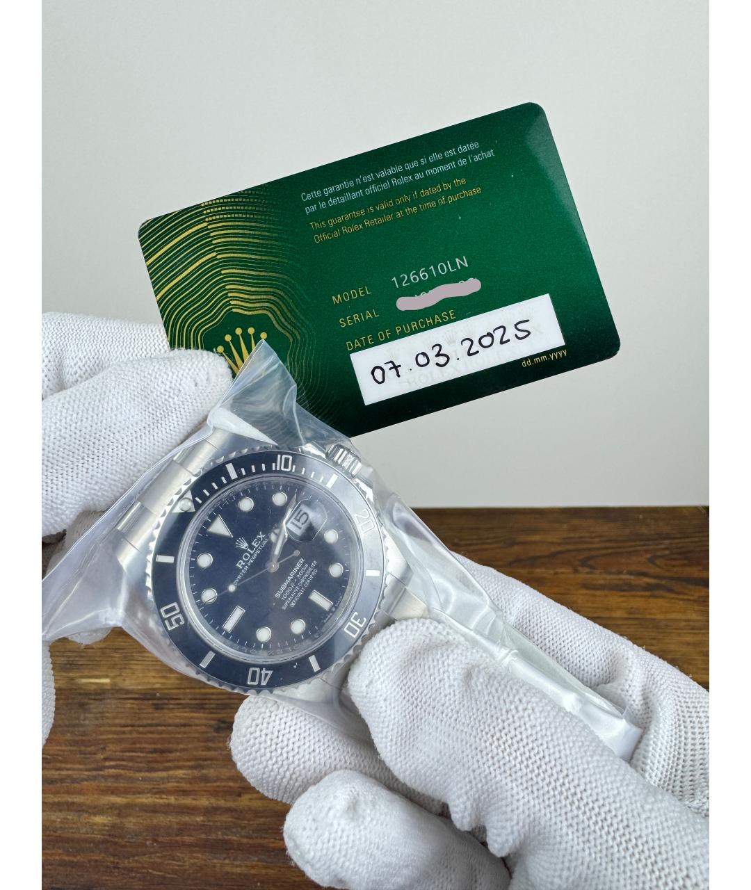 ROLEX Черные часы, фото 2