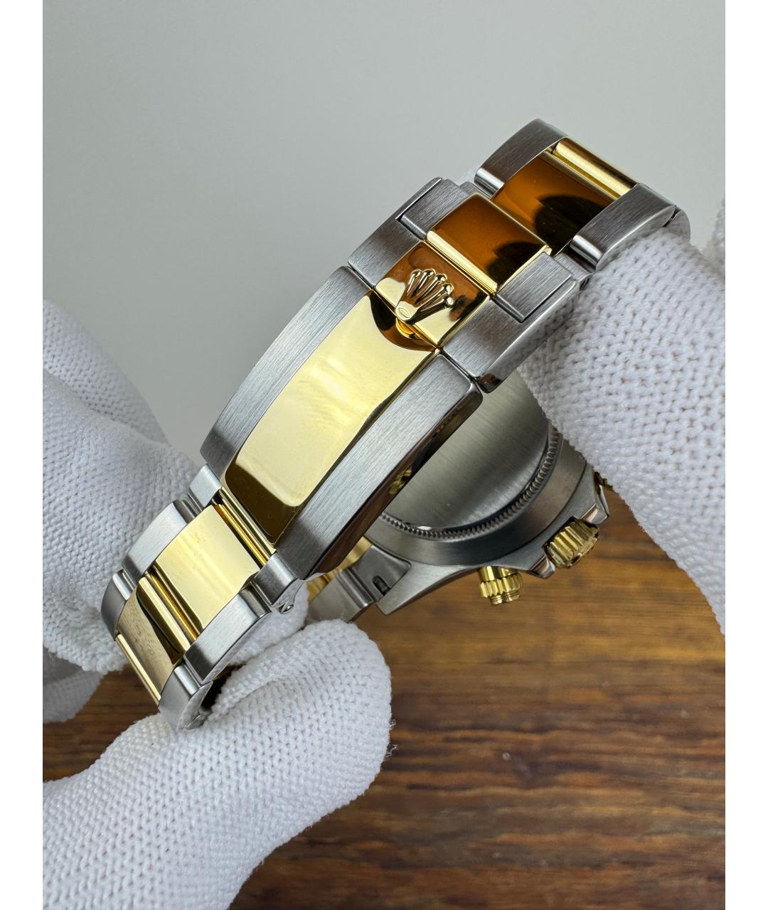 ROLEX Белые часы из желтого золота, фото 8