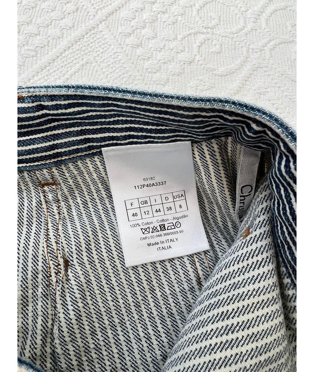 CHRISTIAN DIOR Хлопковые прямые брюки, фото 7