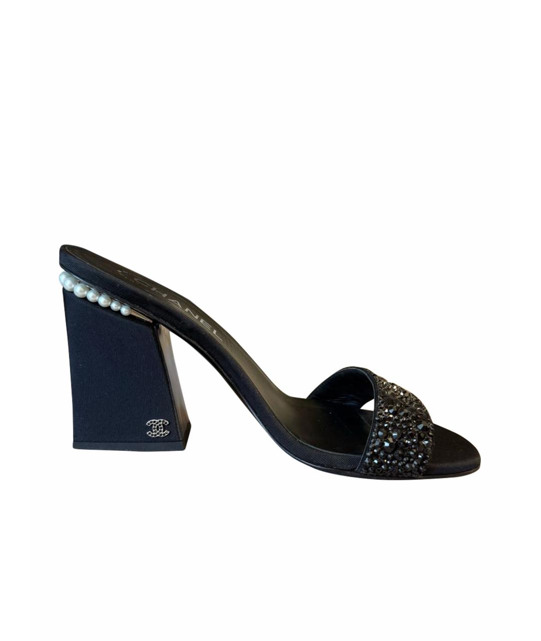 CHANEL Черные мюли, фото 1