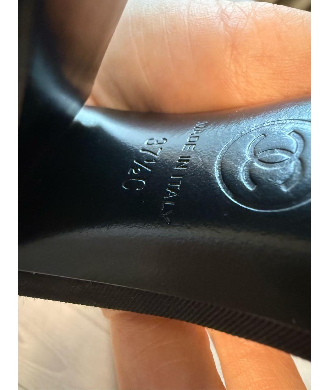 CHANEL Черные мюли, фото 8