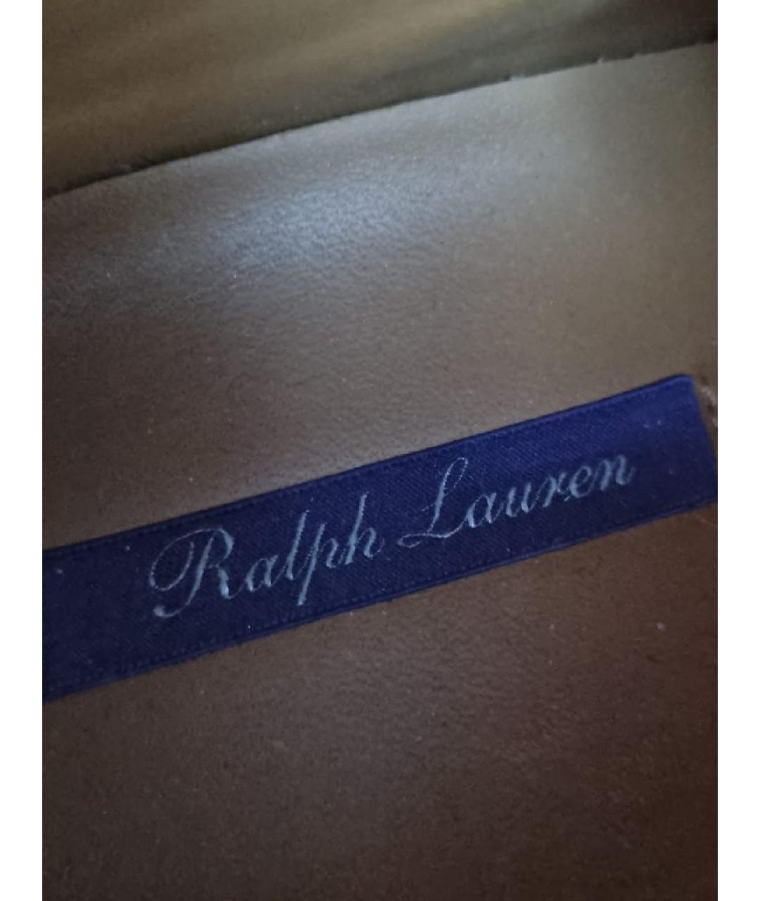 RALPH LAUREN Коралловые кожаные кеды, фото 7