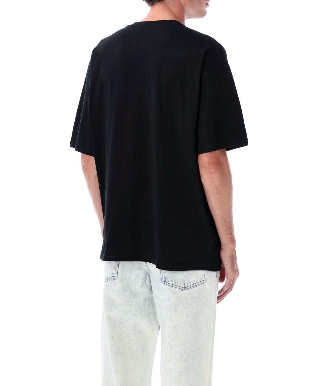 DIESEL Черная хлопковая футболка, фото 3