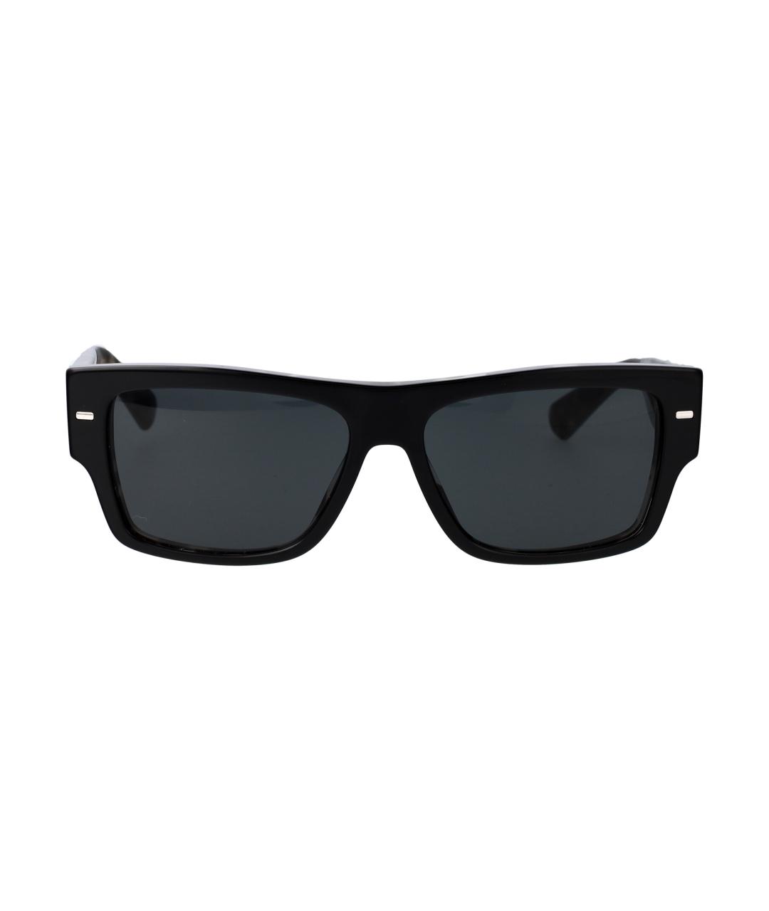 DOLCE&GABBANA Черные пластиковые солнцезащитные очки, фото 1