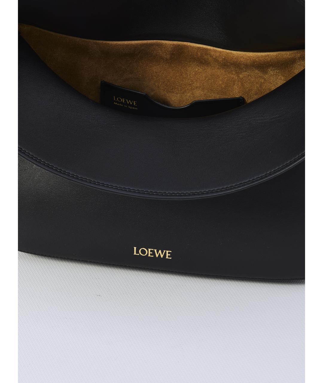 LOEWE Черная кожаная сумка через плечо, фото 4