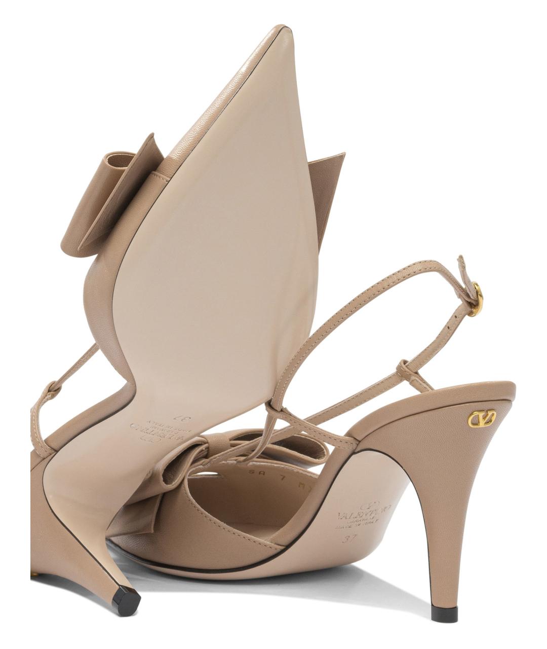 VALENTINO Розовые кожаные туфли, фото 5