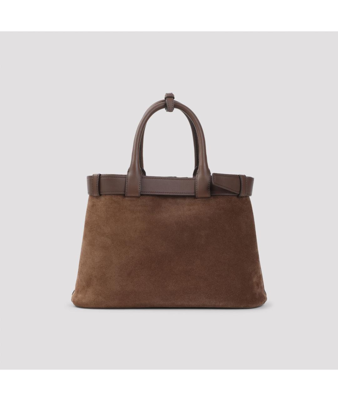 PRADA Коричневая кожаная сумка тоут, фото 3