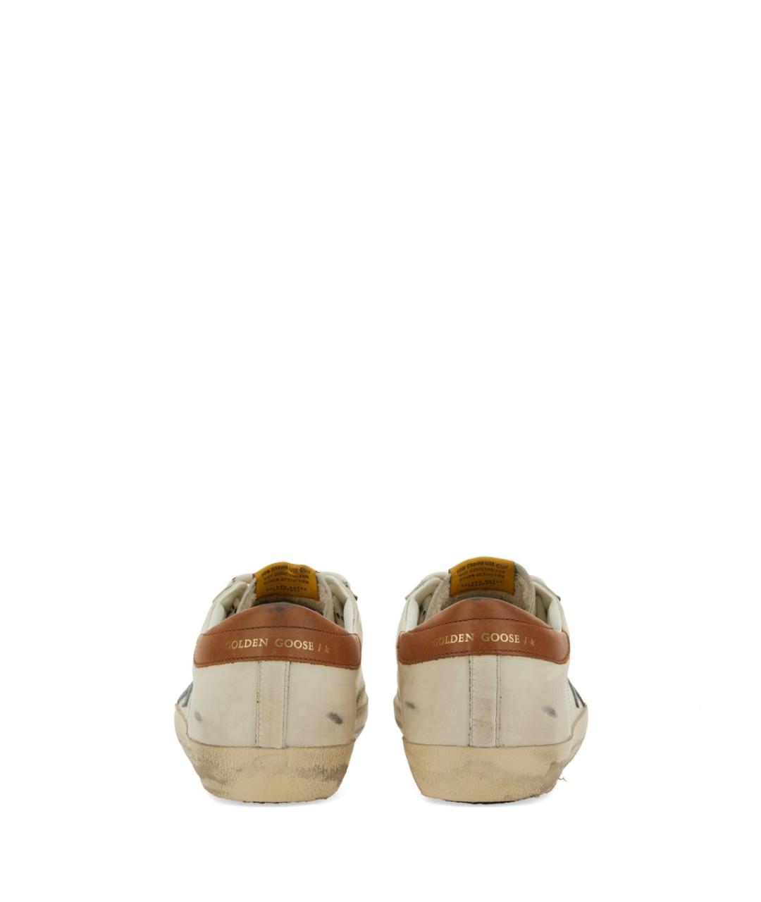 GOLDEN GOOSE DELUXE BRAND Белые кожаные низкие кроссовки / кеды, фото 4